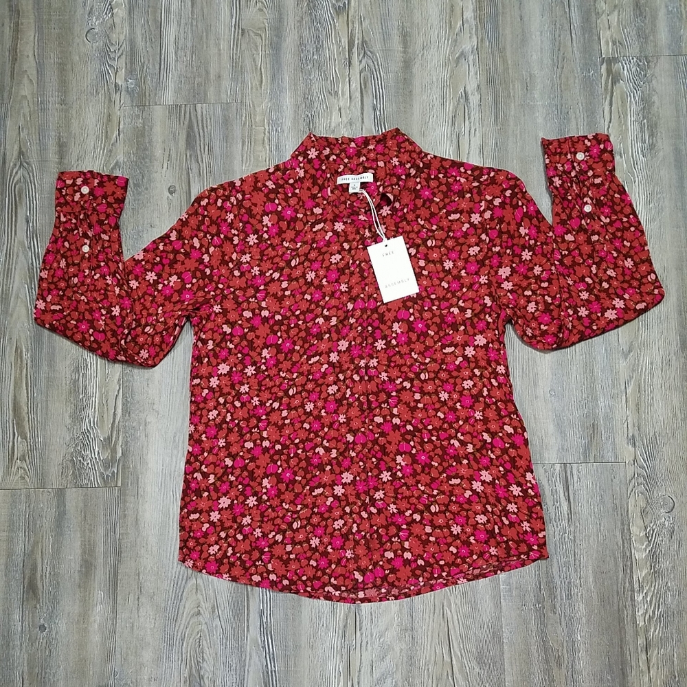 Free Assembly Viscose Blouse